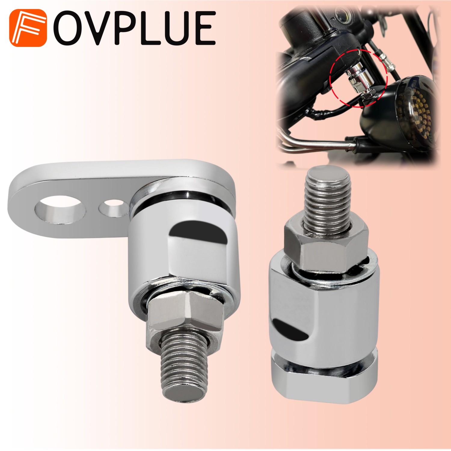 Abu Garcia Reel Revo - Motorfiets accessoires Chrome Front Richtingaanwijzer Swivel
