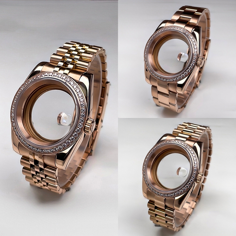 Reel Case - NH35 Kast 36mm/39mm DJ Rosegoud Diamanten
