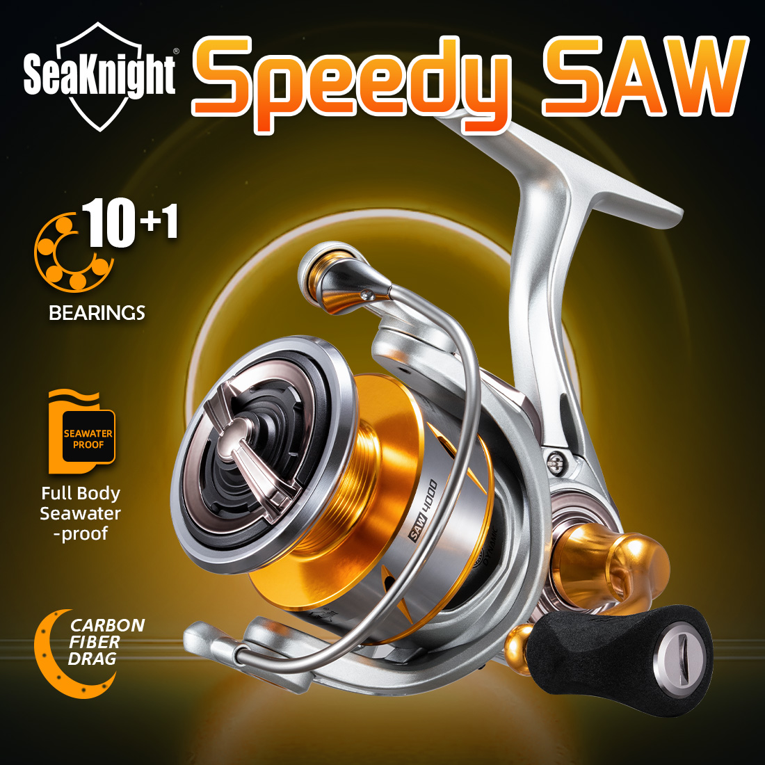 SeaKnight Merk Speedy SAW Zout - Daiwa Reel Fuego recensie en prijs